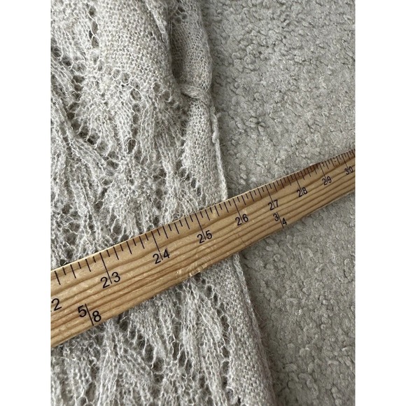 Free People Small Women Say Hello Oversized Sweater Alpaca Blend Open Knit 15-28 - Picture 9 of 10